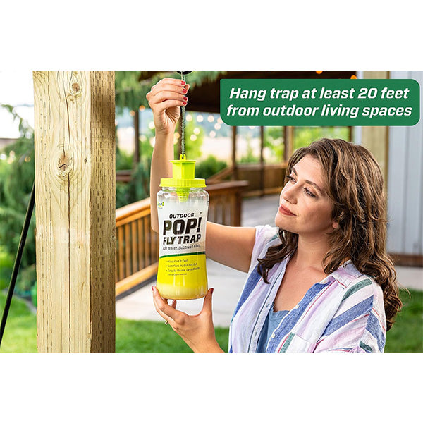 Outdoor pop fly trap