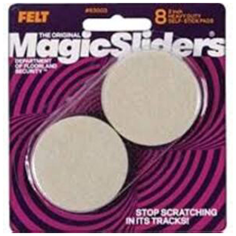 Magic Sliders 20Pc Hd Self Stick Adhsive Pads 3/4" - Baige