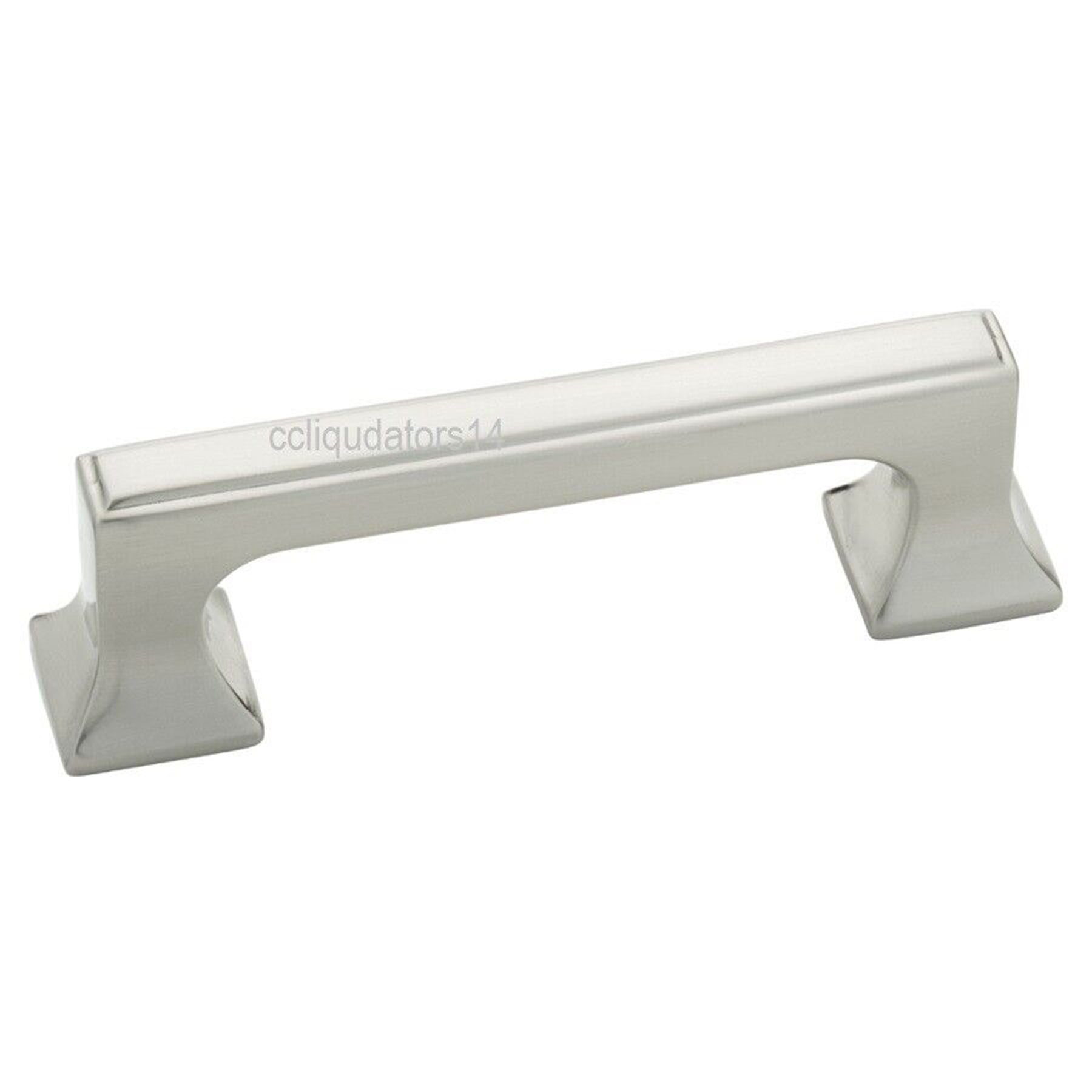 Rectangular Satin Nickel Cabinet Pull Handle
