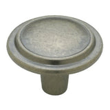 Cabinet Knob, Top-ring, Antique Iron