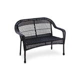 Chicago Wicker & Trading Cantaro Wicker Bench-Black