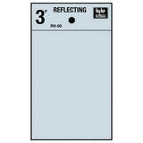 Hy-Ko 3 Reflective Blank Blkrv-50/Blnk - Black