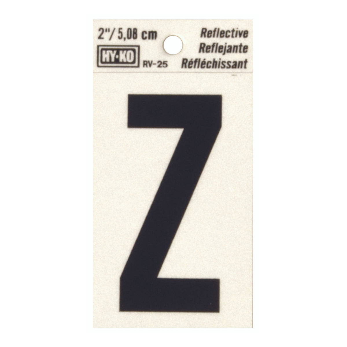 Reflective Black Letter - Z