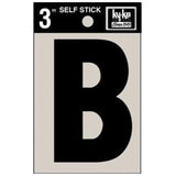 Hy-Ko Adhesive Letter B 3 Inch-Black
