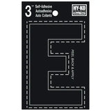 Hy-Ko Adhesive Letter E 3-Black