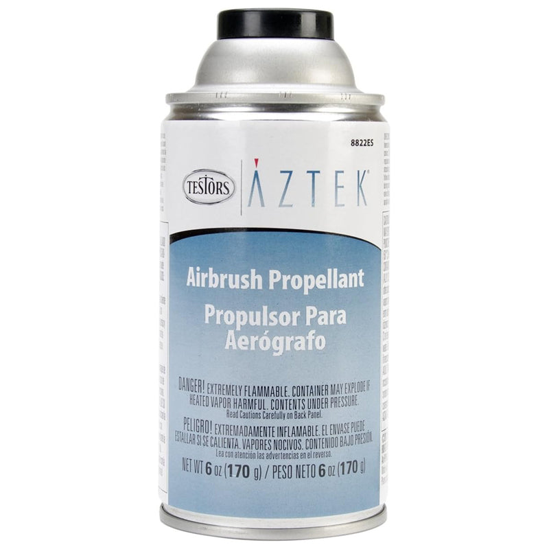 Testors Air Brsh Propellant Replacement Can 6Oz-White & Silver