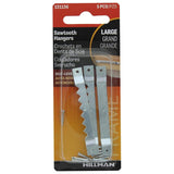 Hillman Large Saw Tooth Hanger Set Of 5-Silver
