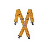 Bucket Boss Ruler Liars Suspenders-Yellow