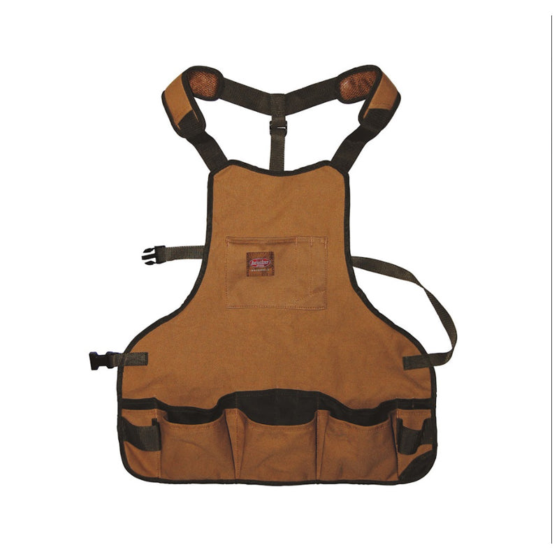  Bucket Boss Canvas Bib Apron 18Oz - Brown