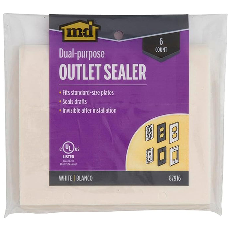 M-D Building Dual Purpose Outlet Sealer-White