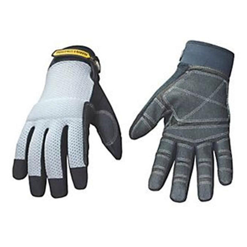 Youngstown Reinforced Mesh Top Glove Large-Gray