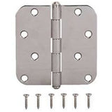 Prosource Door Hinge 4X4 Radius Pol.Ss-Satin Nickel