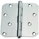 Prosource Door Hinge 4X4 Radius Pol.Ss-Satin Nickel