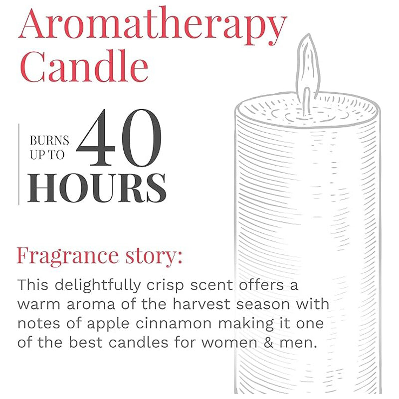 Candle-Lite Candle Edes 397 Gram Apple Cinn Crisp -Red