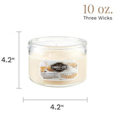 Candle Lite Candle Edes 10Oz Creamy Van Swirl-White