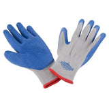 Diamondback Rubber Palm Work Glove Large-Gray & Blue
