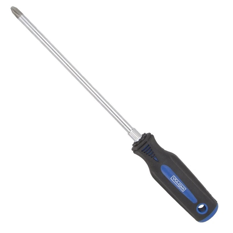 Vulcan Screwdriver Philips No3X8"-Black & Blue
