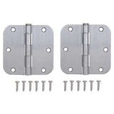 Prosource Door Hinge Rd 3.5X3.5"-Satin Chrome