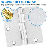 Prosource Door Hinge Squr 3.5X3.5"-Satin Nickel