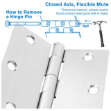 Prosource Door Hinge Squr 3.5X3.5"-Satin Nickel