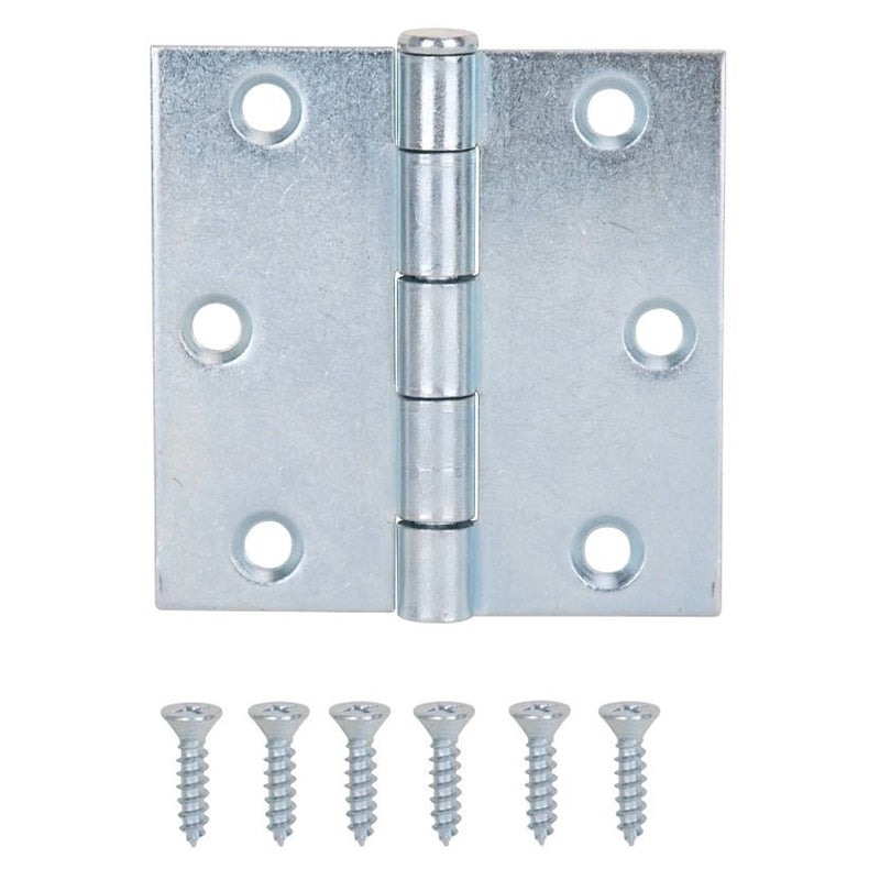 Stl Utility Hinge 3X3" Zinc -Silver