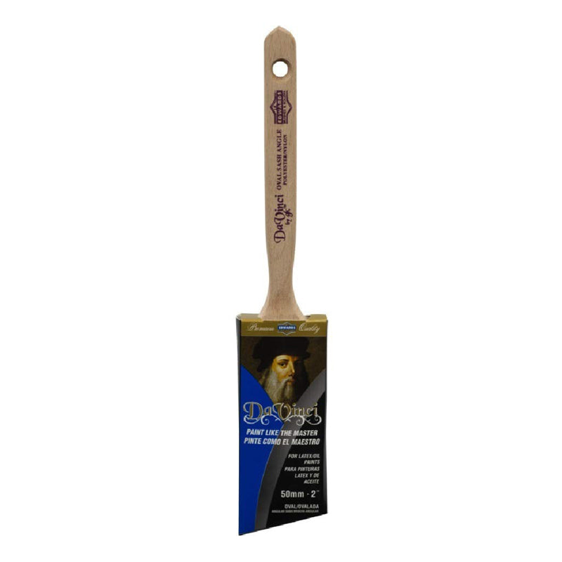 Linzer Oval Flat Sash Paint Brush 2-1/2" L Bristle - Gold