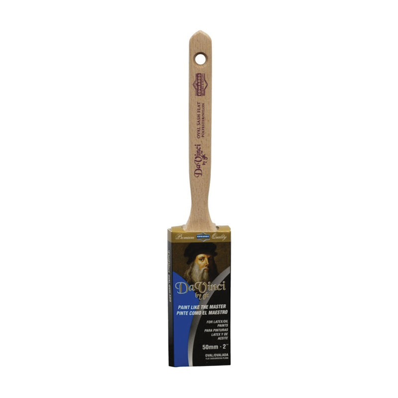 Linzer Oval Angle Sash Paint Brush 2-1/2" L Bristle - Gold