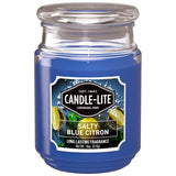 Candle Light Candle EDES 18Oz Salty Blue Citron-Blue