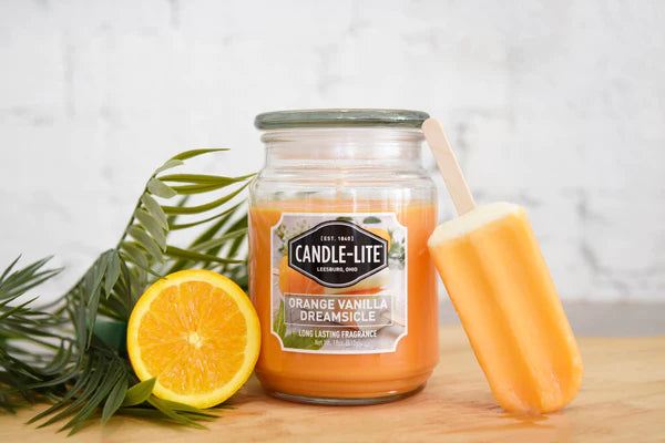 Candle with Fragrance - Orange & Vanilla