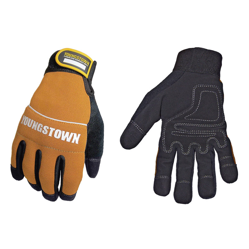 Youngstown Glove Synthetic Suede Medium-Black & Brown