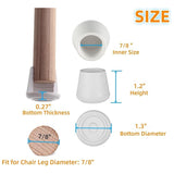 Furnigear Plastic Leg Tip 7/8"-White