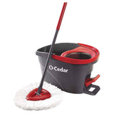 O-Cedar Easy Wring Spin Mop Kit-Black