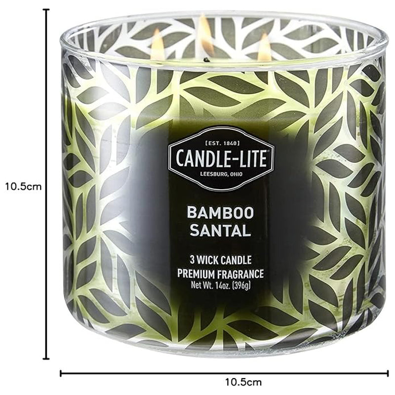 Candle-Lite Candle Edes 396 Gram -Bamboo Santal