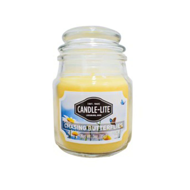 Candle-Lite Candle Edes 3Oz Chasing Buttrflies-Off-White