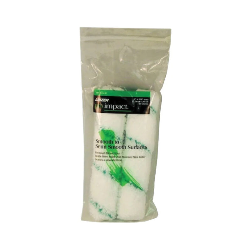Linzer Mini Paint Roller Cover 3/8X6" -Pro Impact- White