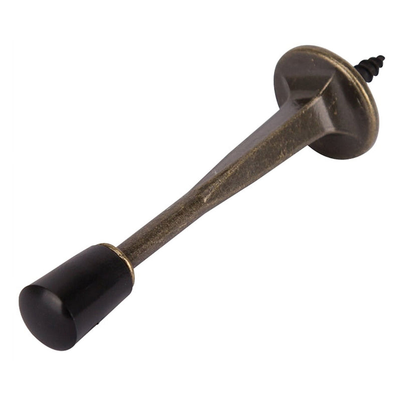 Prosource Rigid Door Stop – 3-1/8" Antique Brass-Silver