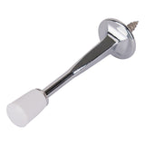Prosource Rigid Door Stop 3-1/8" Chr-Silver & White