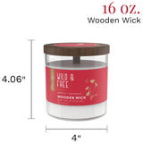 Candle-Lite Candle Esel 16Oz Ww Wild & Free-White