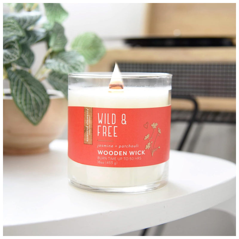 Candle-Lite Candle Esel 16Oz Ww Wild & Free-White