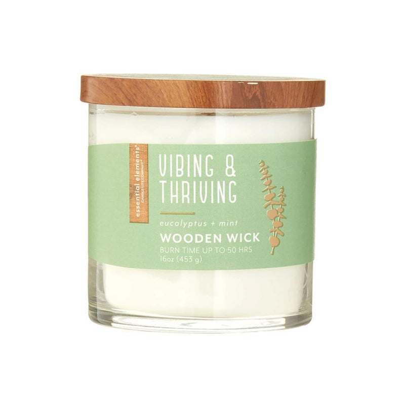 Candle Esel 16Oz Ww Seize The Day - White