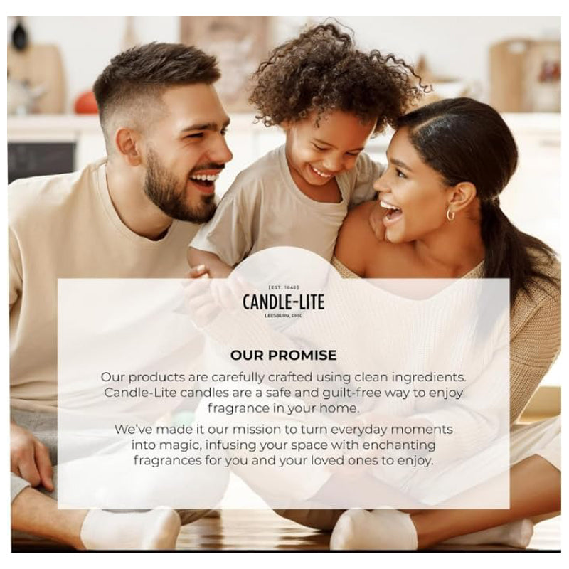 Candle-Lite Candle Esel 9Oz Eucalypt & Mint Leaf-White