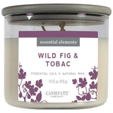 Candle Light Candle ESEL 14.75Oz Wild Fig & Tobac-Off-White