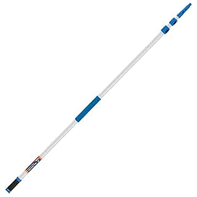 Tuf-Fix 18Ft Telescopic Pole With Locking Cone-White&Blue