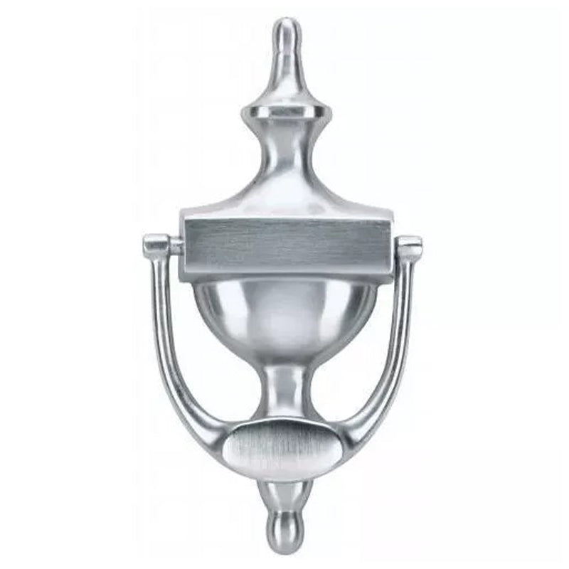 Door Knocker 7" Stn Nickl -Silver