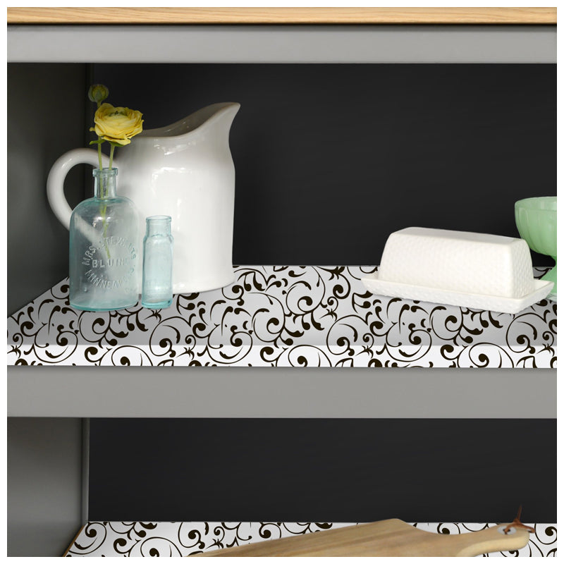 Con-Tact Shelf Liner 18"X9Ft-Virtu Black