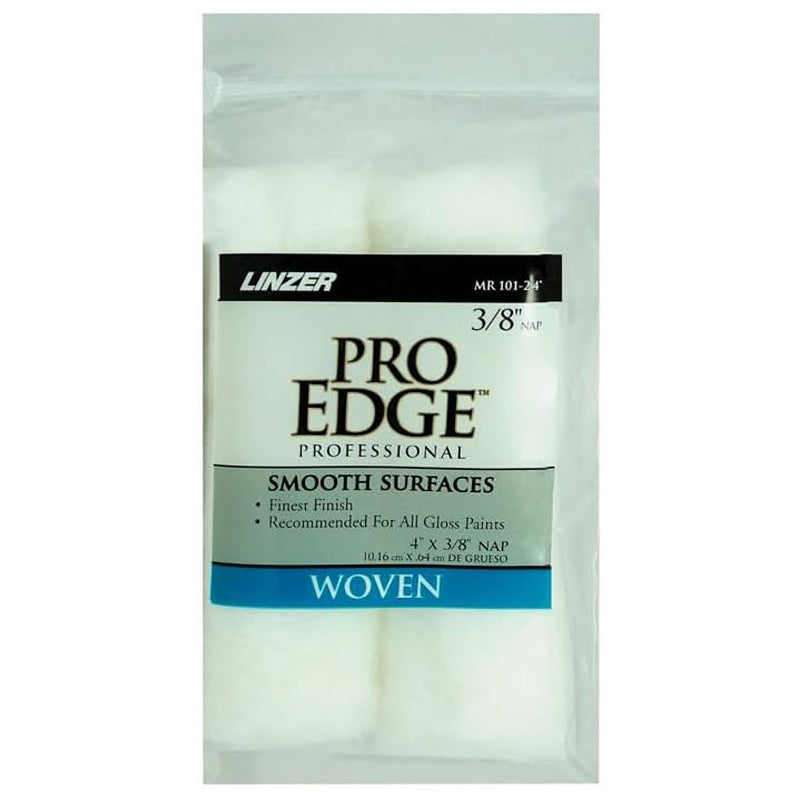 Linzer Shed Free Mini Roller Cover 3/8X4" -Pro Edge- White