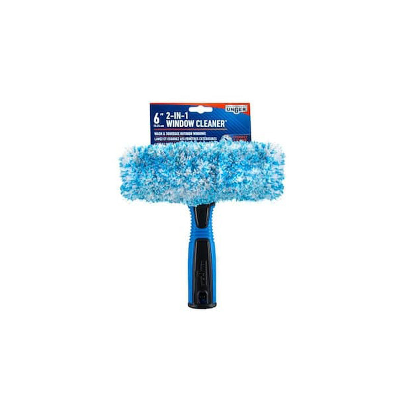 Unger 2 In 1 Window Cleaner 6" - Blue & Black