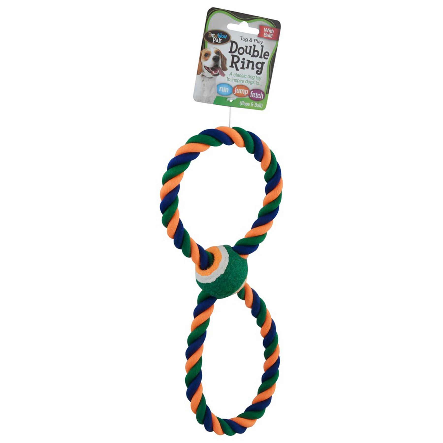 Pet Toy Double Ring With Ball
