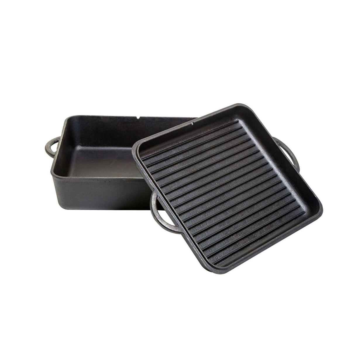 Cast iron square Dutch oven - Black 33cm