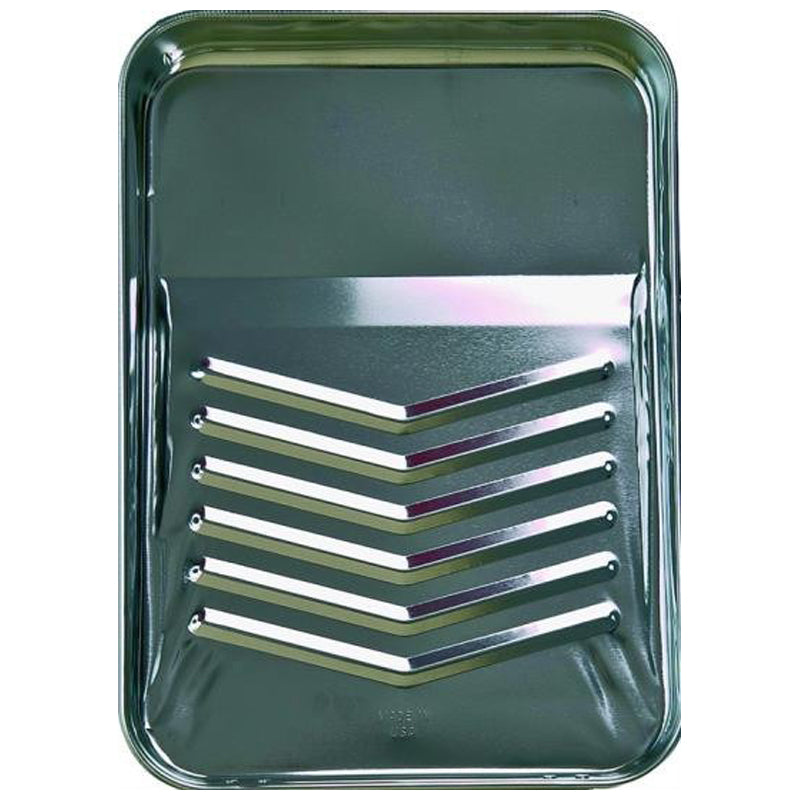 Linzer Paint Roller Tray With Ladder Grip 1Qt 9" Metal - Green